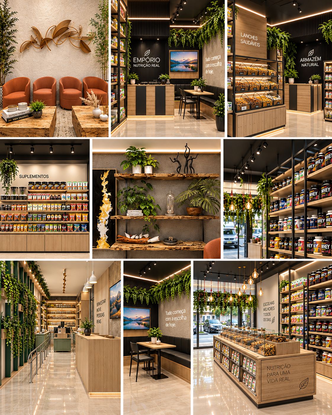 Empório de nutrição — projeto comercial